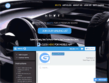 Tablet Screenshot of goononthetrack.com